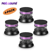 nobsound 4 pack aluminum spring speaker spikespads amplifier isolation stand feet mats for audio dacpreampturntables