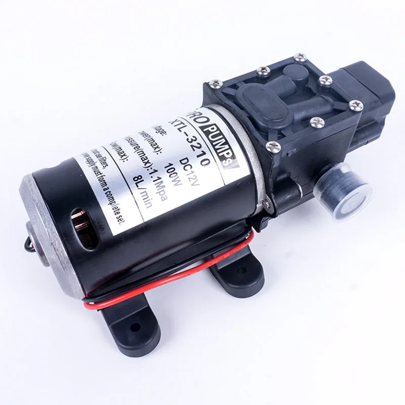 DC 12 В 100 Вт 130PSI 8л/мин микро мембранный Водяной Насос самовсасывающий усилитель выключатель давления насоса типа для каравана или мотора дома