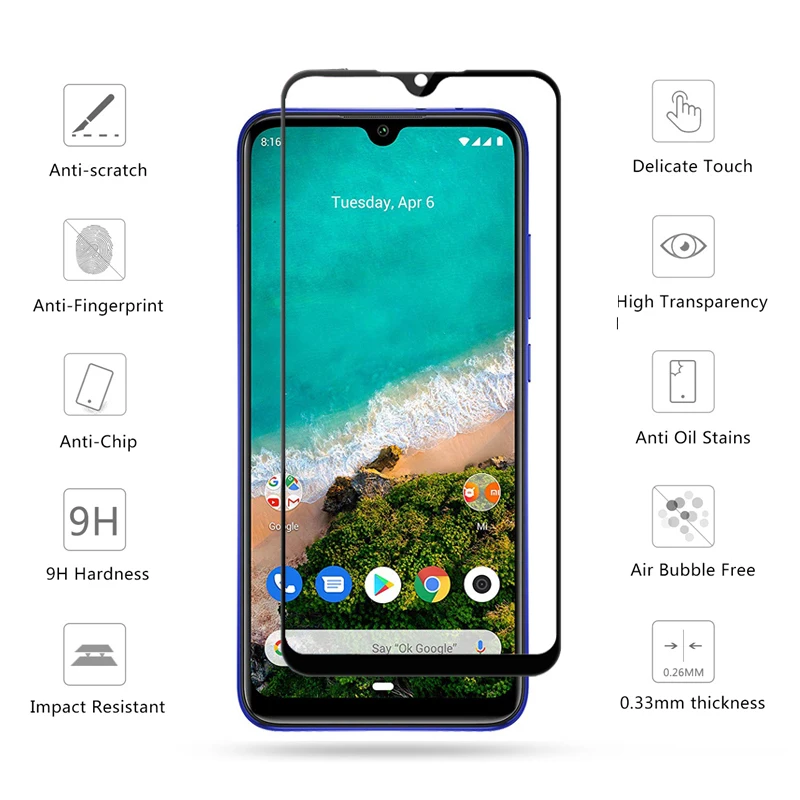 2-в-1 стекло mi9 lite для спортивной камеры xiaomi-9-lite защитное на ксиоми ми 9 лайт Экран