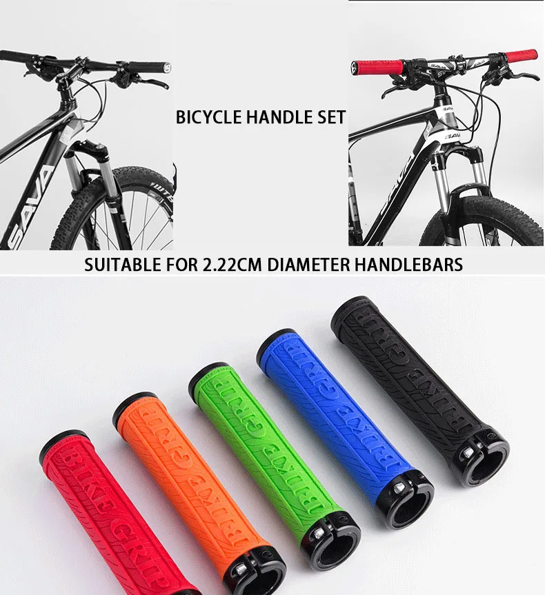 

Bicycle Grips MTB Bike Handlebar Grips Rubber Soft Anti-Skid Cycling Bike Grips Mountain Road Handle Grips Bicycle Accessories