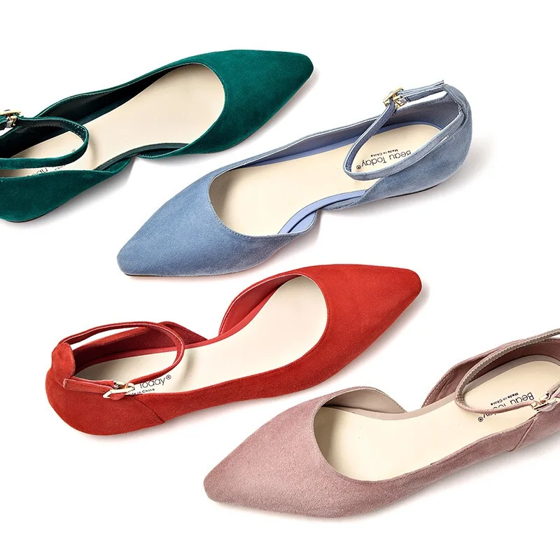 Женская Повседневная обувь ручной работы из натуральной кожи на плоской подошве