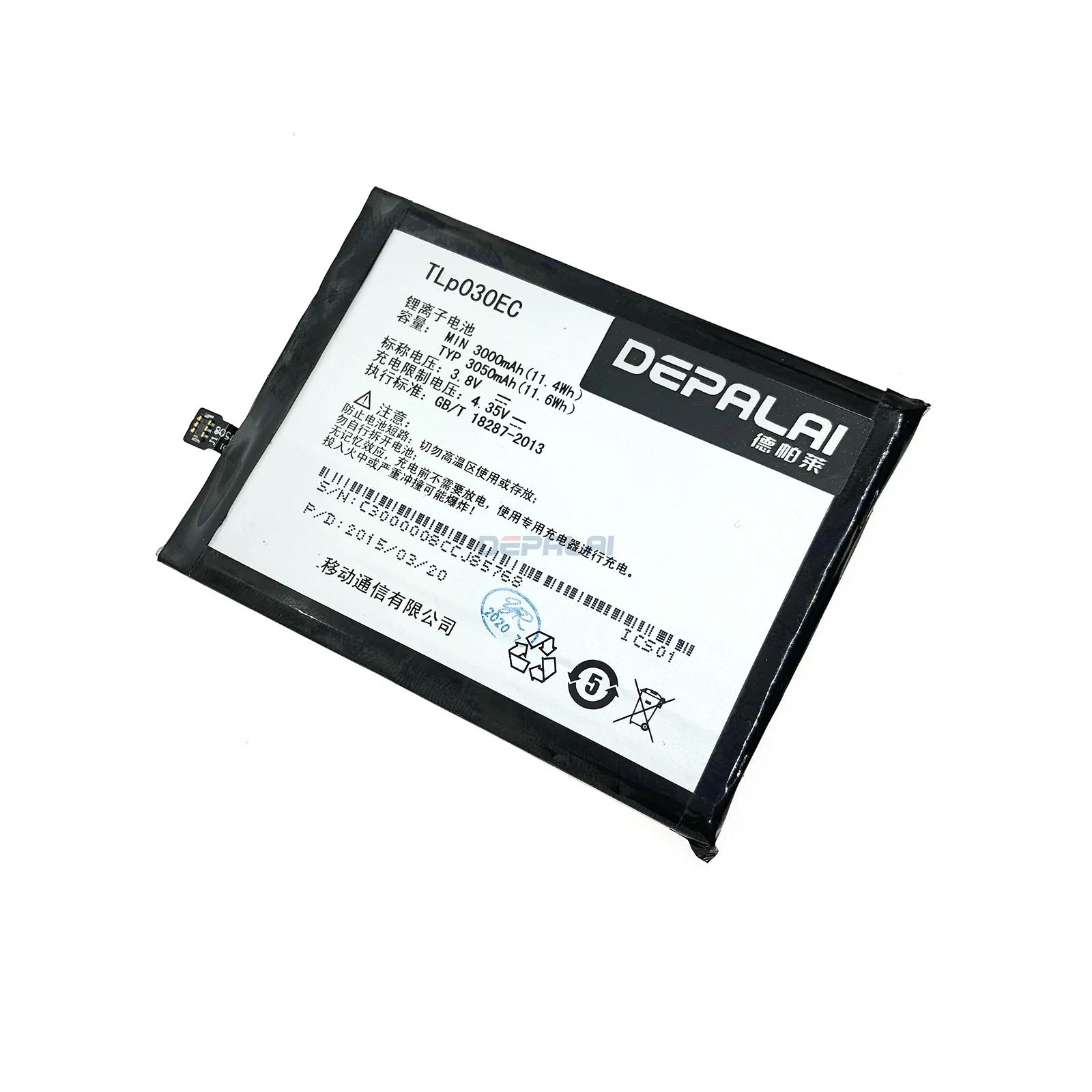 Аккумулятор TLP030EC 3050 мАч для телефона TCL 3S M3G / UMI EMAX Mini 4G LTE Snapdragon 615 Octa Core 5 0 &quotFHD