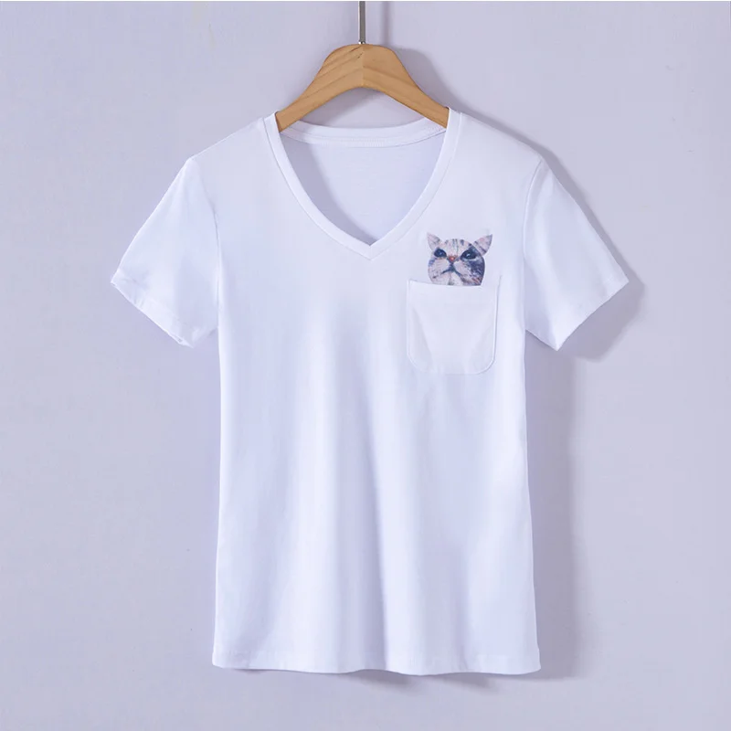 

Mercerized cotton high end women's wear series 2021 new spring and summer wear super comfortable versatile short sleeve T-shirt