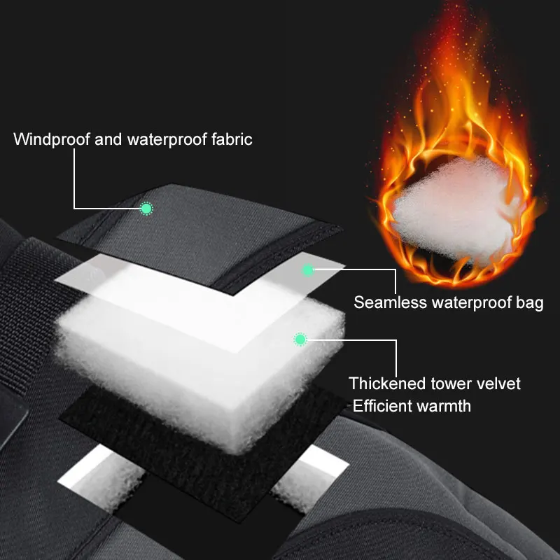 Новинка 2019 теплые зимние перчатки унисекс с температурой до-30 ℃ мотоциклетные