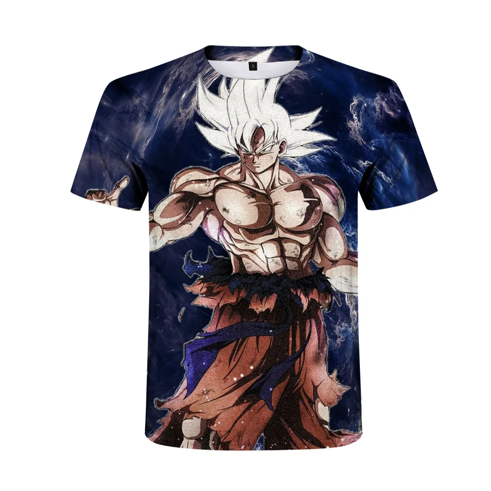 

2021 New Summer Japanese Anime 3D T-Shirt Men/Boys And Girls Are Suitable For Monkey Fights Harajuku O-Neck Oversized T-Shirts