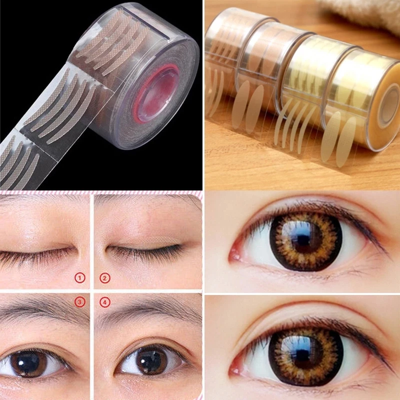 600Pcs Invisible Eyelid Sticker Lace Eye Lift Strips Double Tape Adhesive Stickers Waterproof Makeup Tools For Wholesale | Красота и