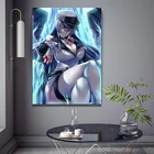Аниме постер Akame Ga Kill Esdeath, холст, настенная живопись, Декор, картины для спальни, кабинета, гостиной, украшение для дома