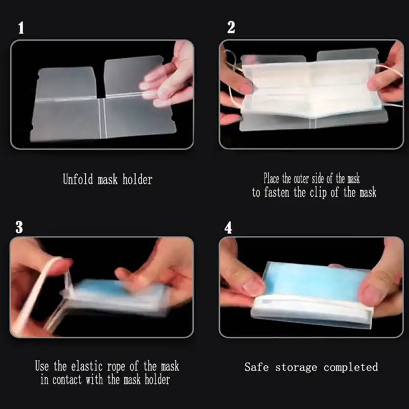 

10pcs Dust Mask Storage Bags Workplace Folder Foldable Safety Supplies Security Protection Travel Outdoor Portable Bags Hot Sell