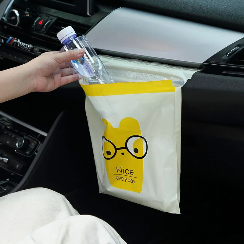 Cartoon 6pcs/set Travel Bags for Shoes Stick car garbage bag Purse plastic small thing Storage color random | Багаж и сумки