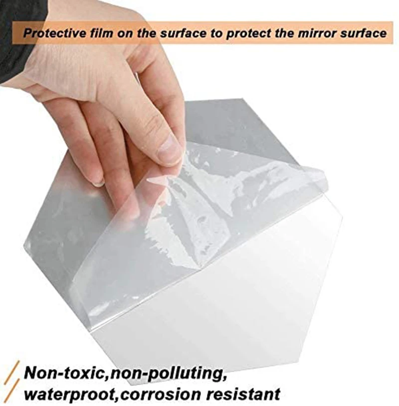 1 шт. настенные наклейки для зеркала в Non Стекло зеркало Пластик 3D шестигранного