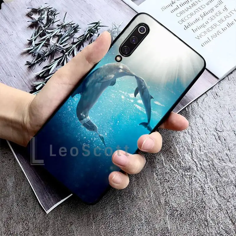 

dolphin Phone Case For Xiaomi redmi Mi A1 A2 5 6 6PLUS 8 9 SE Lite MIX 2 2S MAX 2 3 Pocophone F1