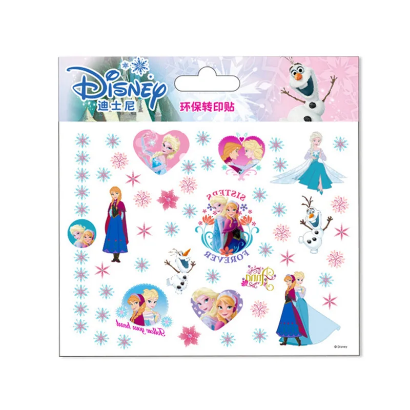 Мультяшная наклейка Disney с татуировками Принцесса Диснея Холодное сердце Анна