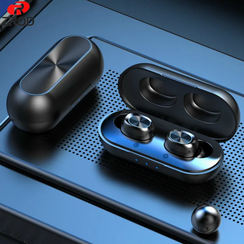 Bluetooth5.0 наушники TWS стерео беспроводные с сенсором отпечатков пальцев