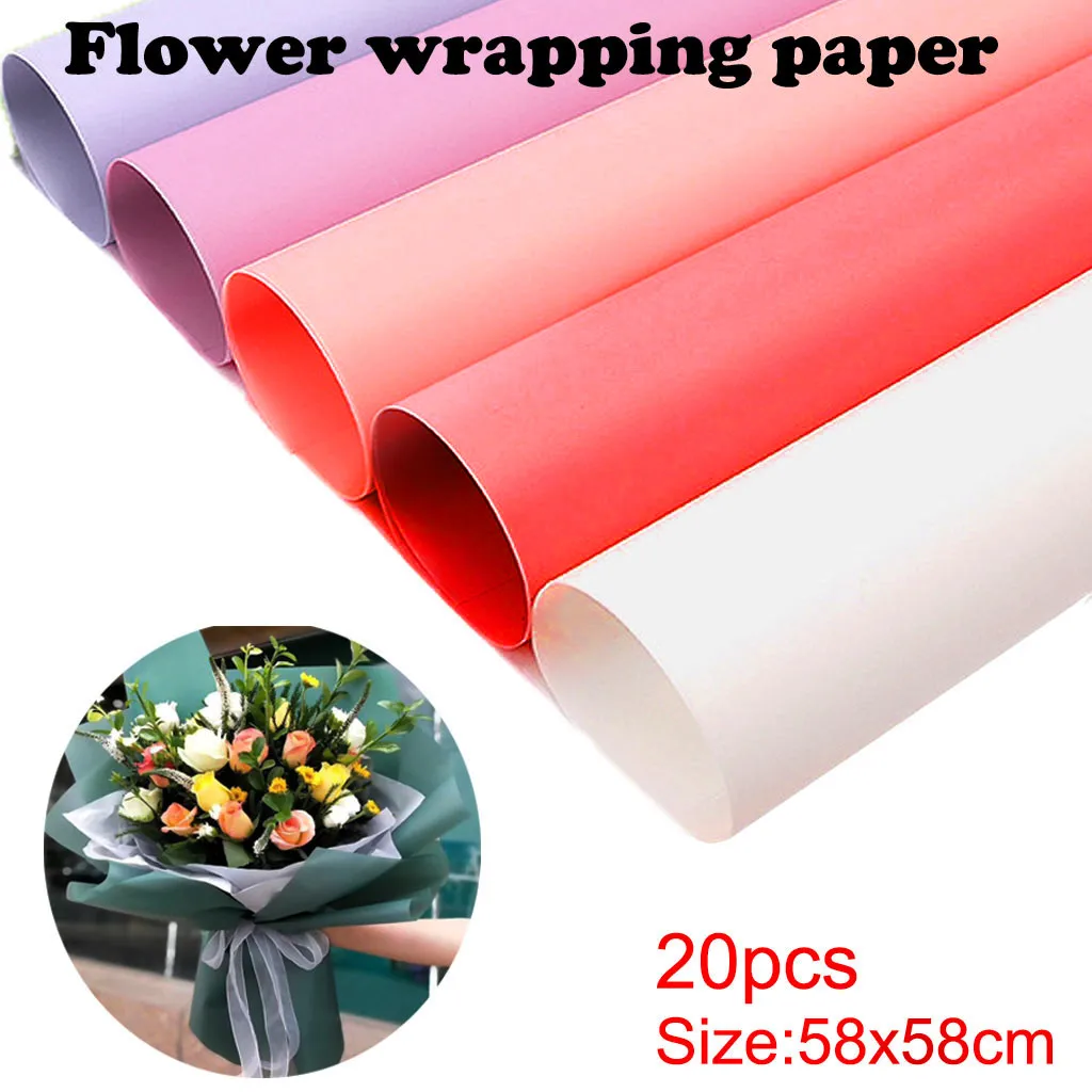 20 шт. оберточная бумага для букета Упаковка OPP упаковочный материал подарки DIY