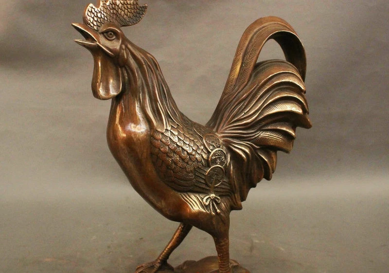 13 &quotСтарый Китайский Фэншуй Бронзовая фигурка для привлечения богатства монету