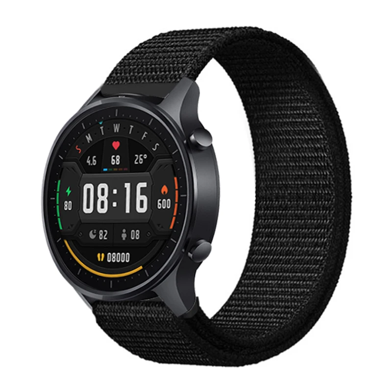 Ремешок нейлоновый для наручных часов Xiaomi Mi Watch Color/haylou ls02 сменный спортивный