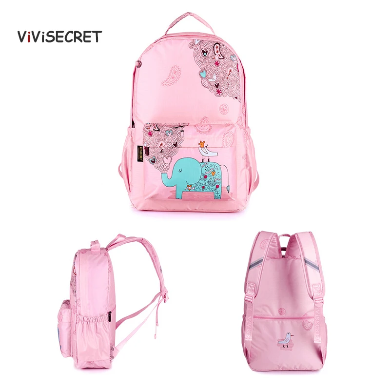 ViViSECRET/новая детская школьная сумка с мультяшным животным рисунком, студенческий Рюкзак 2-6 класса, милая детская водонепроницаемая сумка для начальной школы