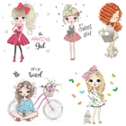 Наклейки на стену для девочек, виниловые украшения на стену в спальню и гостиную, домашний декор, Детские Мультяшные Стикеры