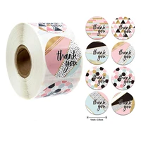 gift sealing sticker roll 500pcs thank you love scrapbooking washi stickers festival birthday party gift decorations labels
