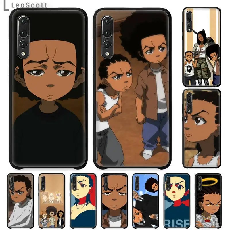 

Huey Freeman Boondocks Phone Case For Huawei honor 10 i lite 8x P 20 30 40 lite pro smart 2019 nova 5t mate 20 pro coque