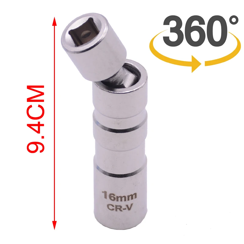 Универсальная тонкая настенная Магнитная Поворотная Свеча зажигания гнездо 3/8