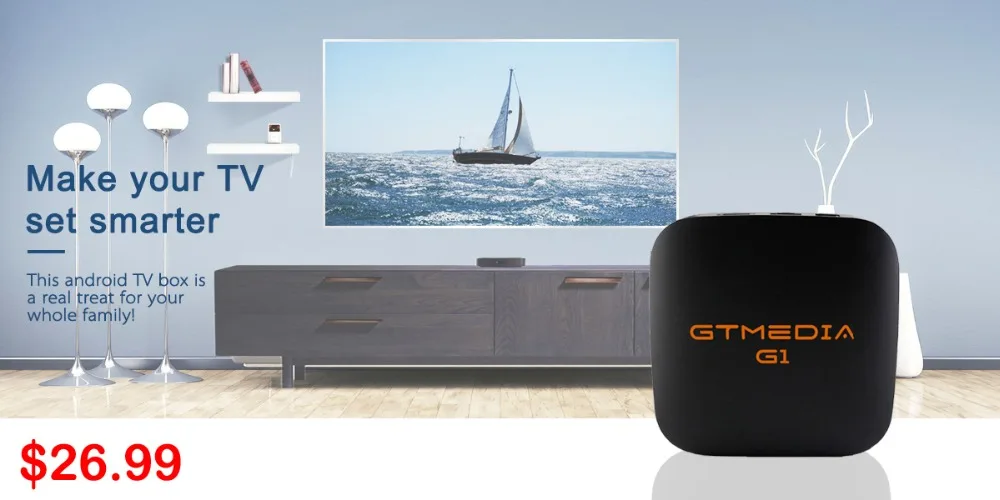 Freesat GTmedia GTS Android 6,0 4K Smart tv BOX Amlogic S905D комбинированный DVB-S2 спутниковый ресивер 2G/8GB BT4.0 телеприставка cccam m3u