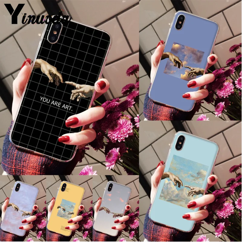 Yinuoda Art David lines Painted Pattern High Quality Classic Phone case for Apple iPhone 8 7 6 6S Plus X XS max 5 5S SE XR Cover | Мобильные