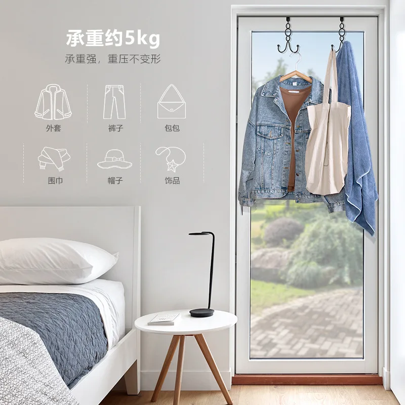 

hot-selling multifunctional hanger home free perforated door rear hanging bathroom hanger