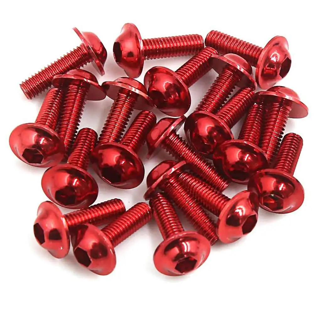 

Complete Kit Of Universal Body Fastening Bolts, Screws, Nuts And Clips For Motorcycle Windshield CNC Machined Billet Aluminum