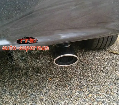 

304 Steel Exhaust Muffler Chrome Tip Pipe For HONDA CIVIC 2012 2013 2014 2015