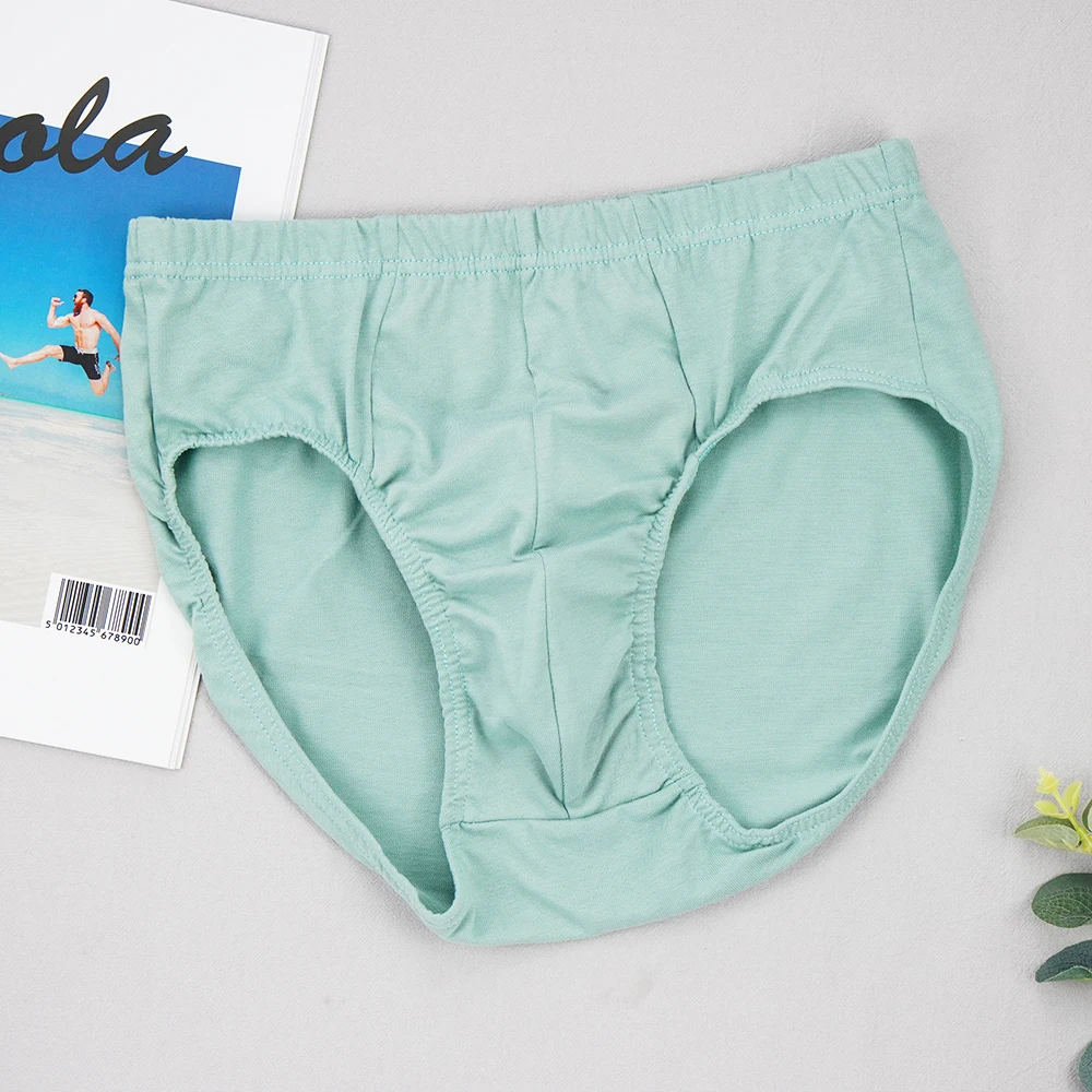 5Pcs/lot Men's Briefs Mid-waist Cotton Underwear Breathable Comfortable Underpants Fat Plus Size Briefs Male Seamless Panty