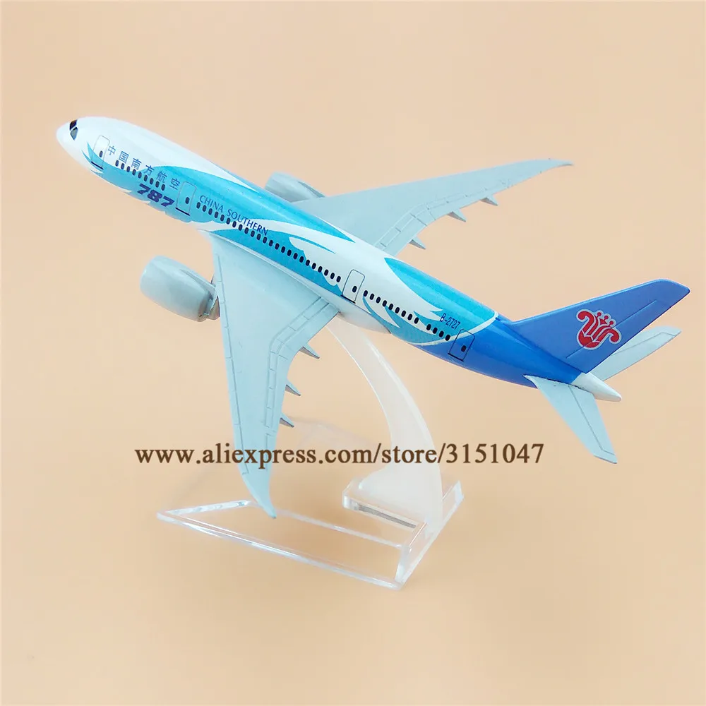 

16cm Metal Alloy Air China Southern Airlines Boeing 787 B787 Airways Plane Model Aircraft Airplane Model w Stand
