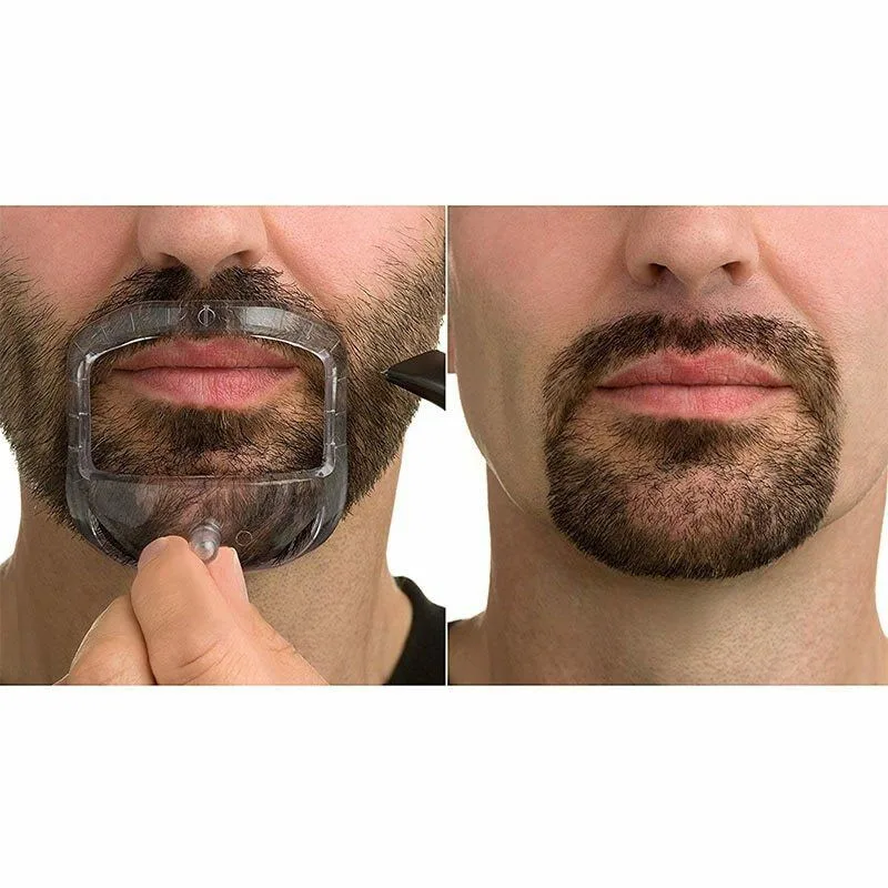 

5Pcs/set Transparent Beard Styler Beard Shape Ruler Goatee Beard Shaper Outline Professional Shaving Shaper Style Beard Mold