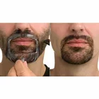 5 шт.компл. прозрачный борода Стиль r в форме усов линейка бородка в форме усов r контур Профессиональный бритвенная формирователь Стиль борода пресс-форм