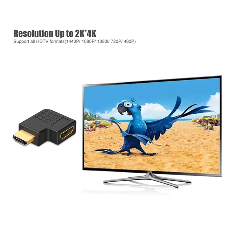Переходник HDMI (штекер-гнездо) 180/360 градусов для HD TV PS4 ноутбуков ТВ-приставок |