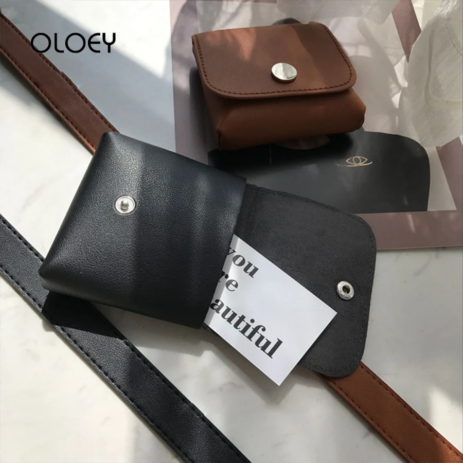 Модная поясная сумка для женщин корейский кошелек из искусственной кожи Дамская