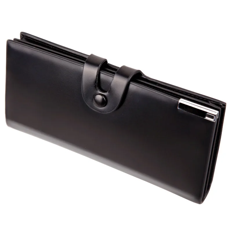 

New Men's Long Wallets Young Men's Wallets Buttons Multi-Card Phone Bags Business Wallets Popular Bags