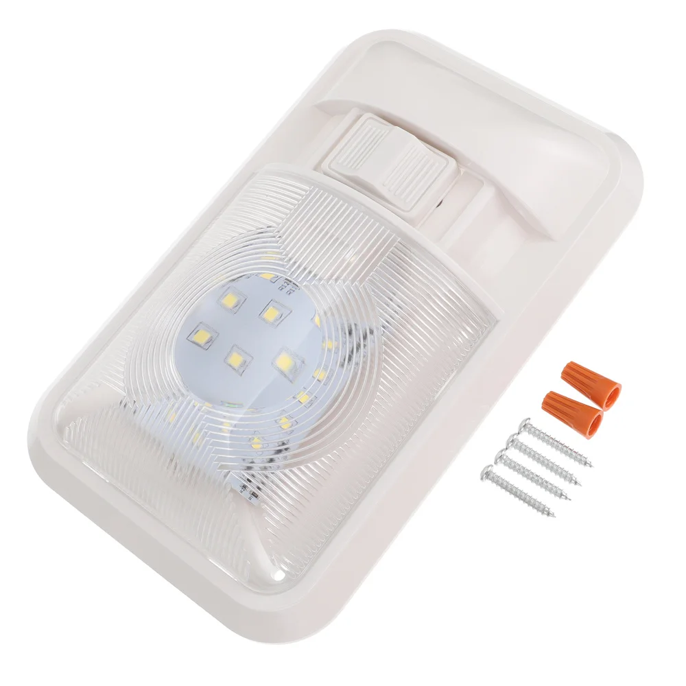 

1Pc 12V LED RV Ceiling Dome Lamp Useful Trailer Truck Light with Switch