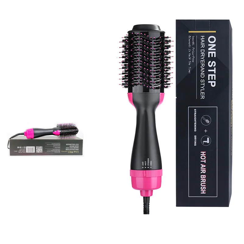 Электрический фен Расческа с горячим воздухом выпрямитель для волос плойка