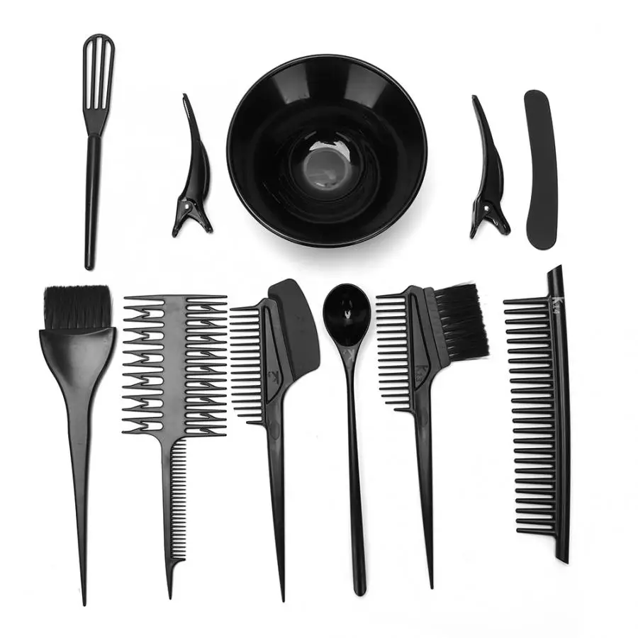 10 шт./компл. инструмент для окрашивания волос расческа набор кистей