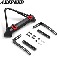 110 rc front bumper metal anti collision bumper with shackles for 110 axial scx10 d90 rc crawler car upgrade accessories
