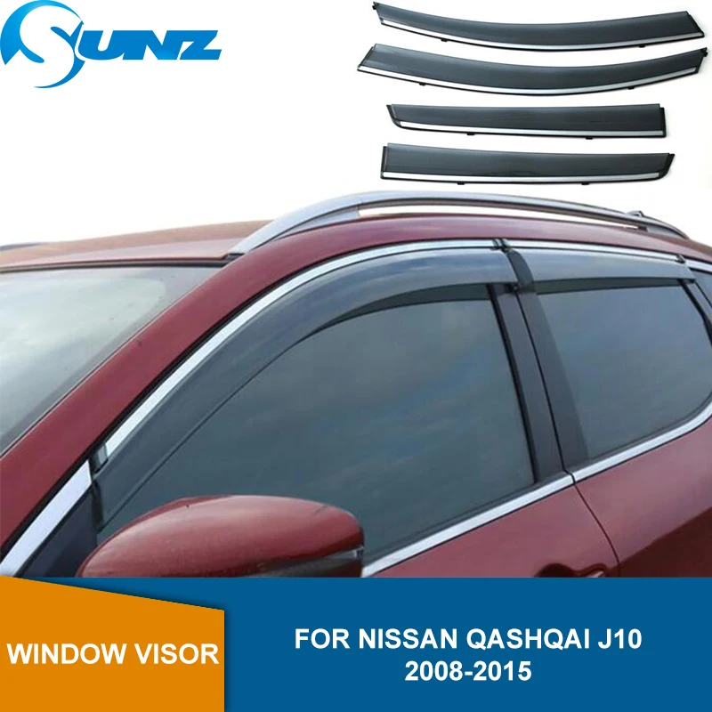Боковые оконные дефлекторы для Nissan Qashqai J10 2008 2009 2010 2011 2012 2013 2014 2015 оконный козырек