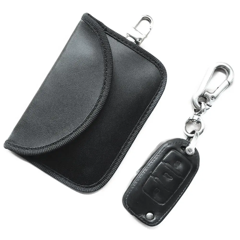 

Mini Faraday Bag, Signals Blocking Pouch For Car Key FOB, Anti-Theft Keyless Entry Car Key Protector, Smart Car Key FOB Holder