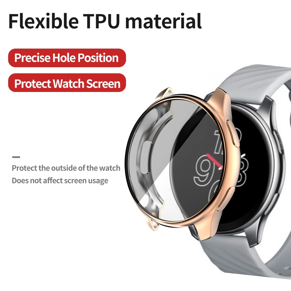 Lightweight Soft Case for Oneplus Watch Cover Screen Protector Bumper for One Plus Slim TPU Shell Smartwatch Accessories