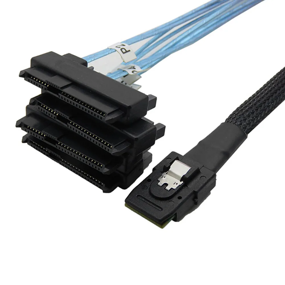 

Internal Mini SAS 36-Pin SFF-8087 To 4 SAS 29-Pin SFF-8482 Cable With 15 Pin SATA Power Connector Core Wire For SAS Hard Drive