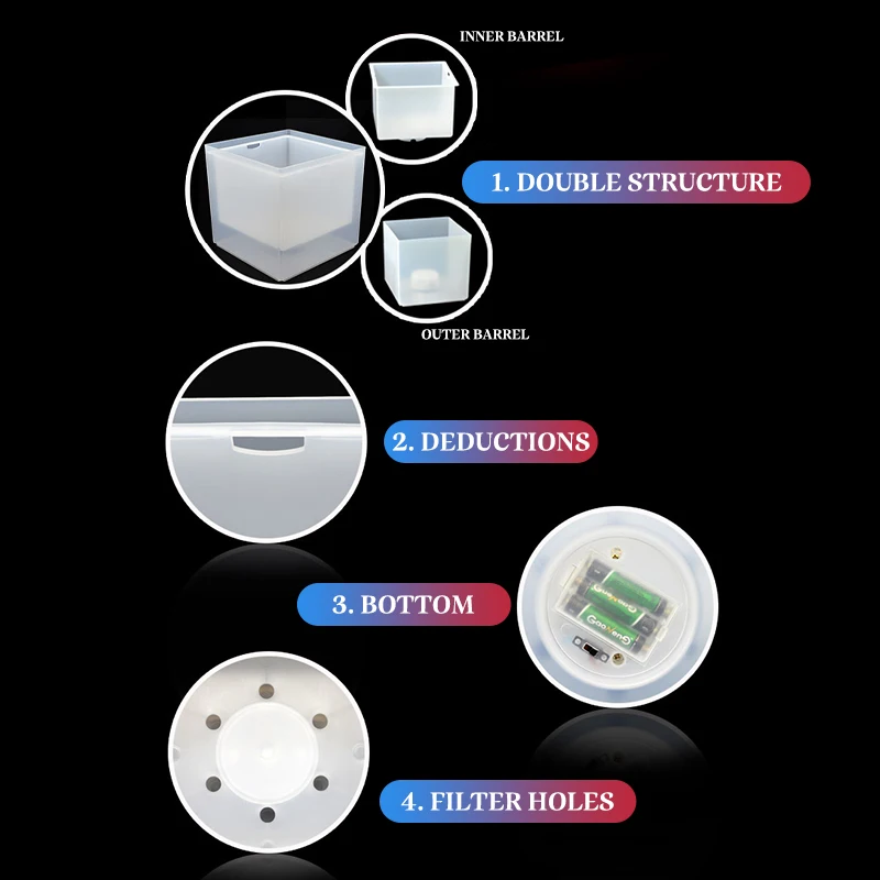 Ведро для льда со светодиодной подсветкой л | Дом и сад