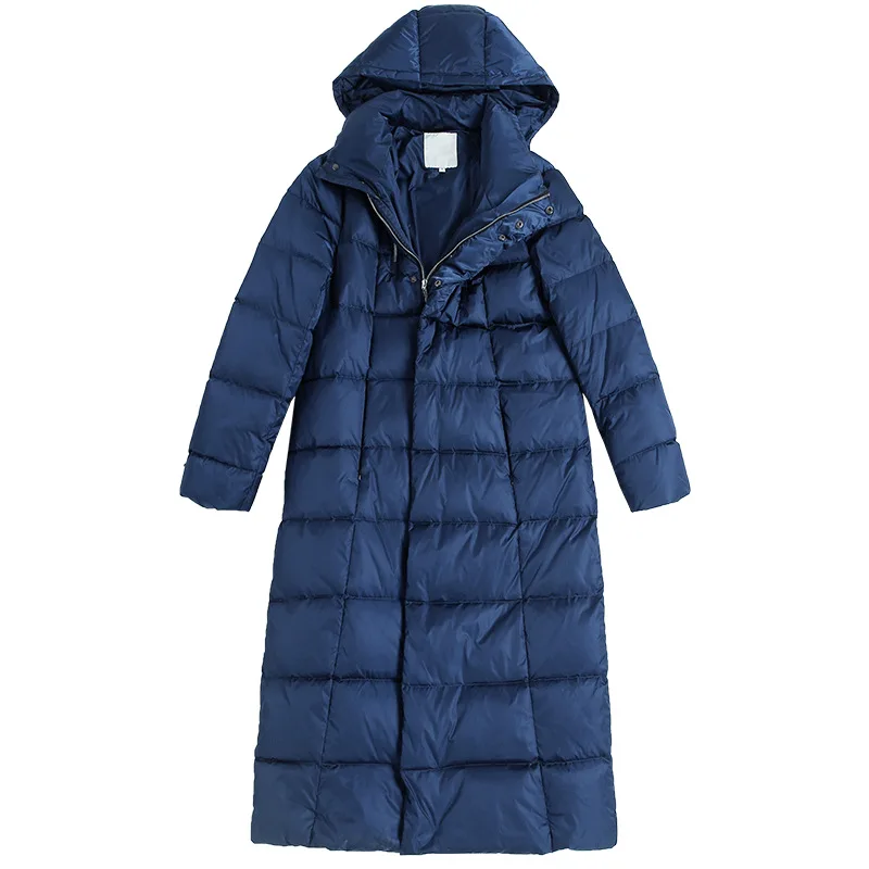 White Winter Coat Warm 90% Duck Down Wide-waisted Thick Abrigos Mujer Invierno 2021 Women Jacket