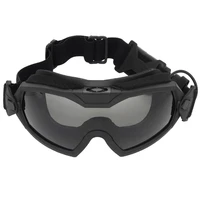 tactical combat goggles 2 interchangeable lens with fan eye protection glasses anti fog for airsoft glasses hunting wargame