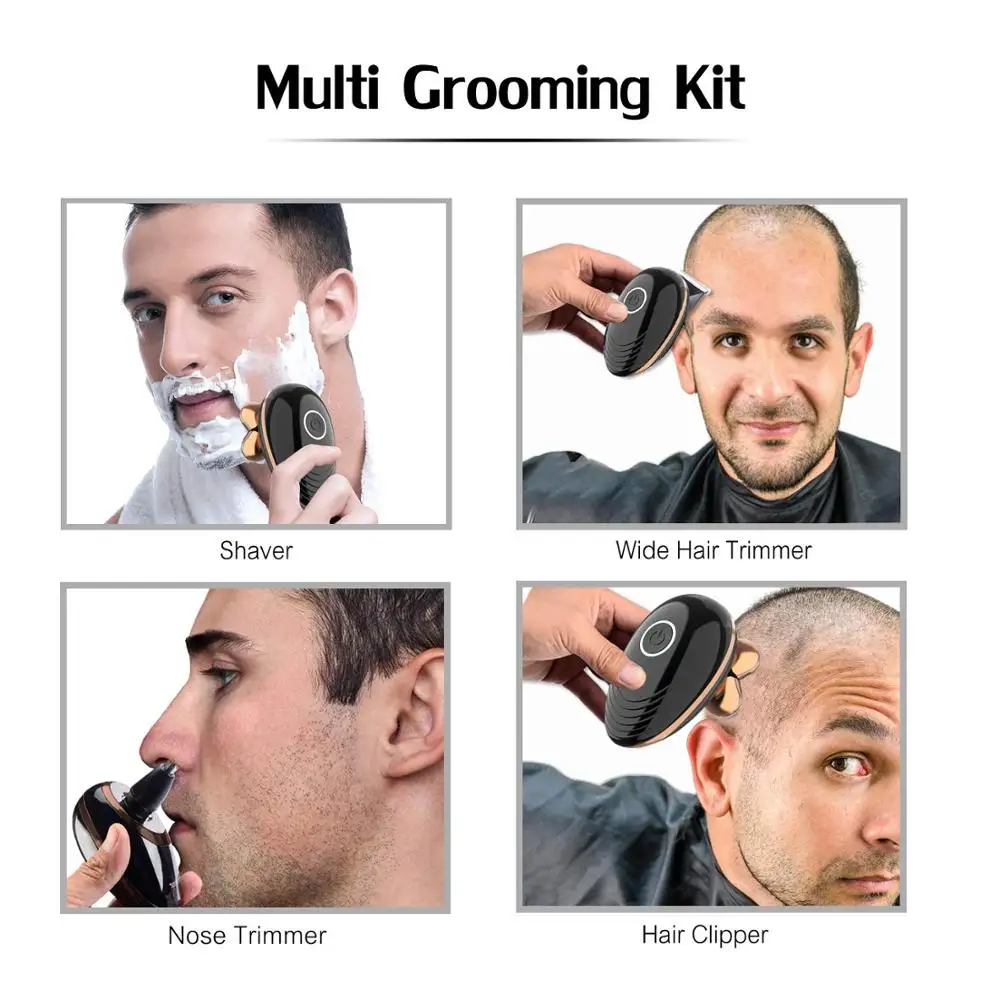 Электрический триммер для бороды электробритва перезаряжаемый моющийся с 5