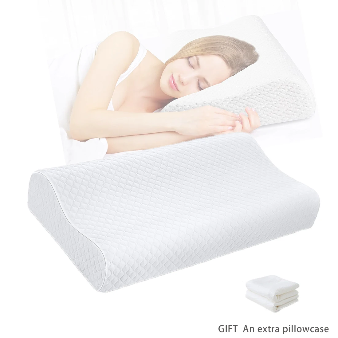 

Memory Foam Bedding Pillow For Home Comfort Slow Rebound Travesseiro Almohada Orthopedic Health Cervical Neck Sleep Pillow